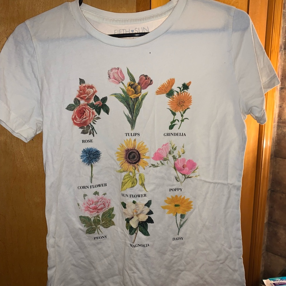 Floral Chart Tee